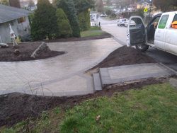 Sloped Brick Driveway