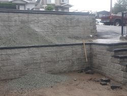 Tiered Brick Retaining Wall